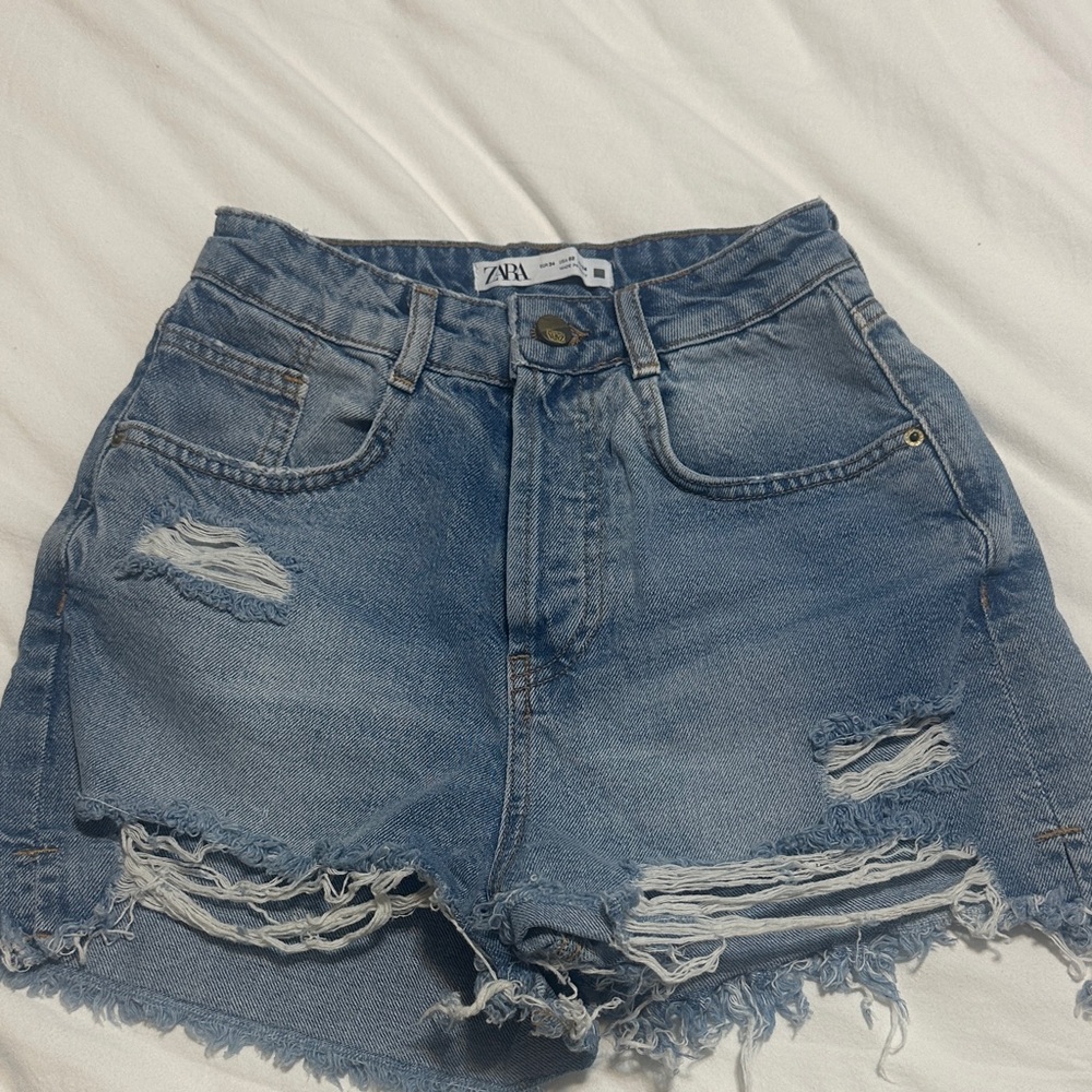 Distressed Denim Women Shorts